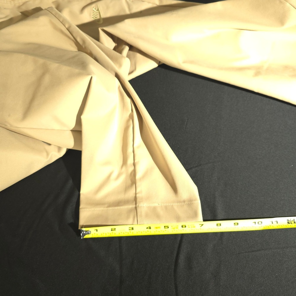 Nike Woven Chino Pants Mens Large Tan HJ1997-297 Elastic Waist Tapered Khaki - Picture 6 of 15